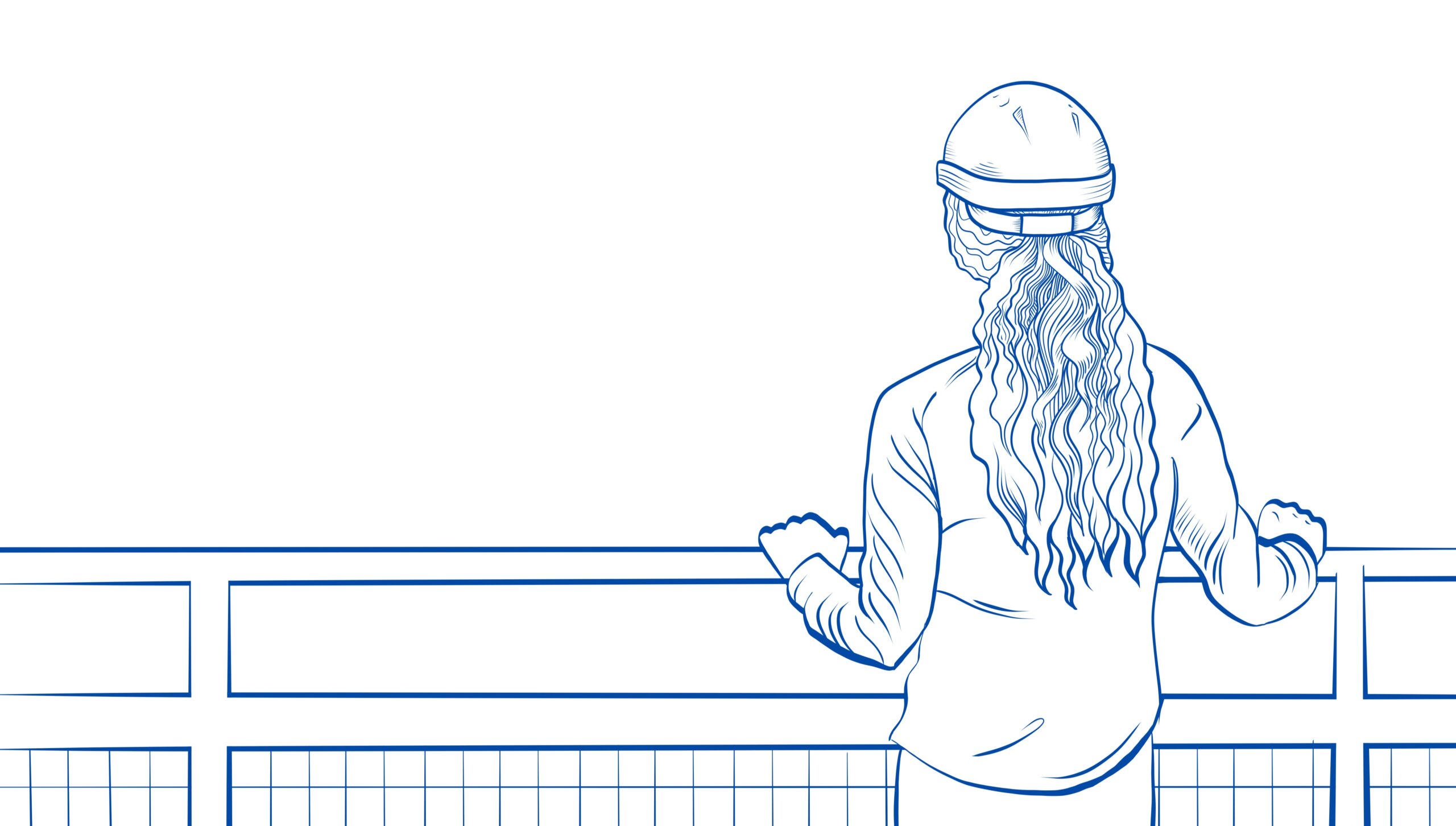A long-haired woman in a hard hat working on Crest Water Solutions industrial wastewater treatment process.